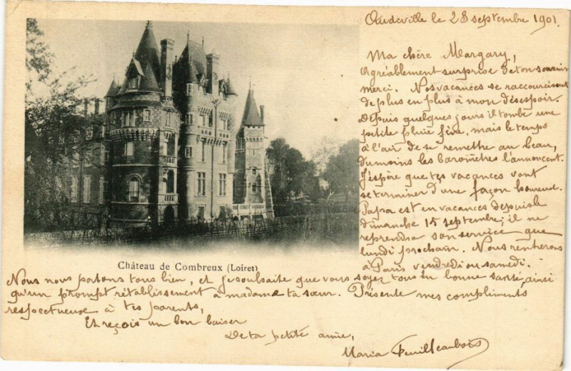 Carte postale ancienne Chateau de Combreux à Combreux