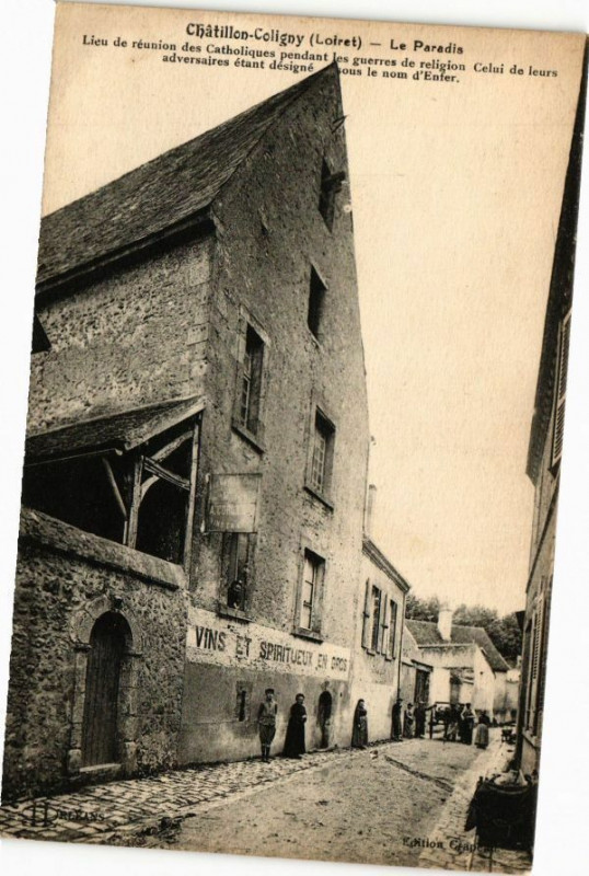 Carte postale ancienne Chatillon-Coligny-Le Paradis