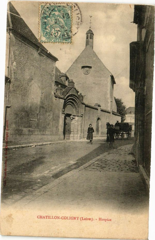 Carte postale ancienne Chatillon-Coligny-Hospice