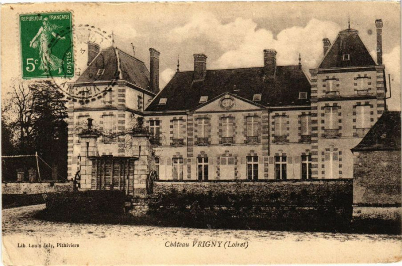 Carte postale ancienne Chateau Vrigny à Vrigny