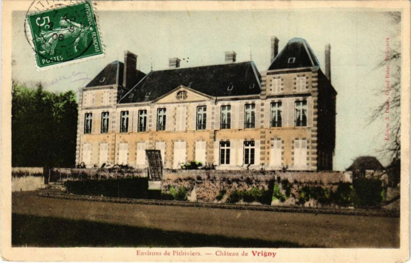 Carte postale ancienne Env. de Pithiviers - Chateau de Vrigny à Pithiviers