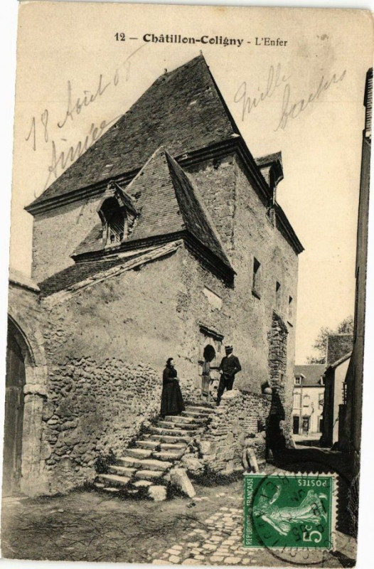 Carte postale ancienne Chatillon-Coligny - L'Enfer à Châtillon-Coligny