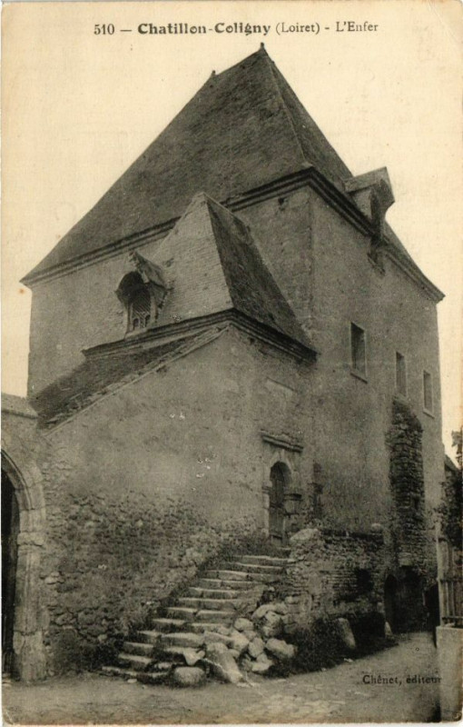 Carte postale ancienne Chatillon-Coligny - L'Enfer à Châtillon-Coligny