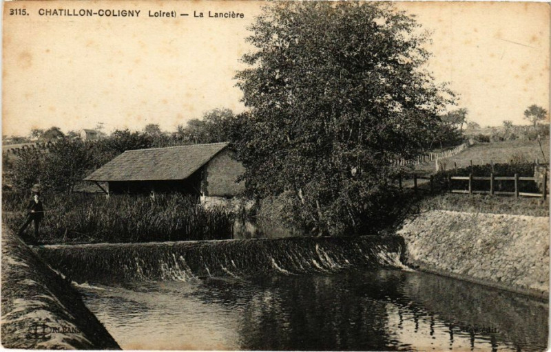 Carte postale ancienne Chatillon-Coligny - La Lanciere à Châtillon-Coligny