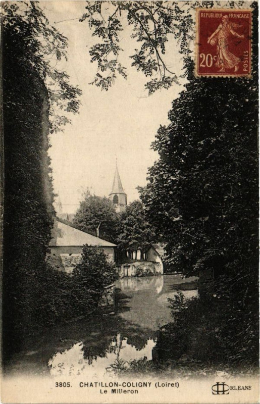 Carte postale ancienne Chatillon-Coligny - Le Milleron à Châtillon-Coligny