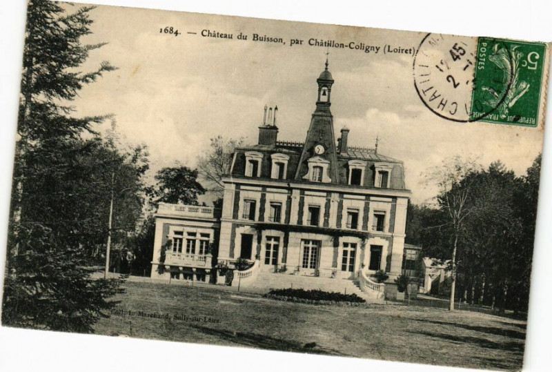 Carte postale ancienne Chateau du Buisson par Chatillon-Coligny - à Châtillon-Coligny