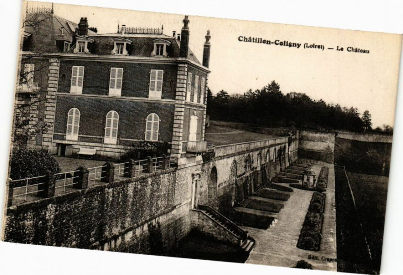 Carte postale ancienne Chatillon - Coligny - Le Chateau