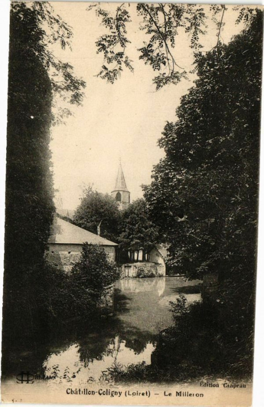 Carte postale ancienne Chatillon - Coligny - Le Milleron
