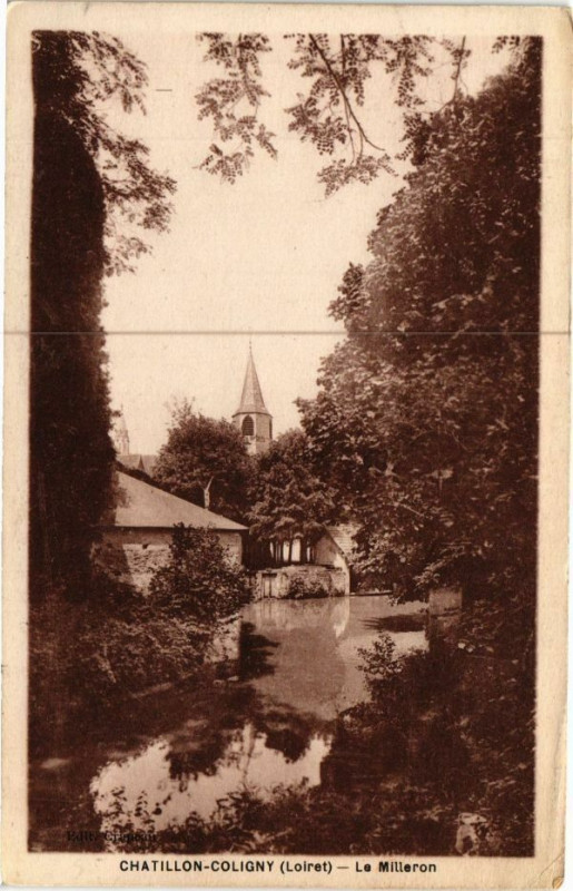 Carte postale ancienne Chatillon-Coligny - Le Milleron à Châtillon-Coligny