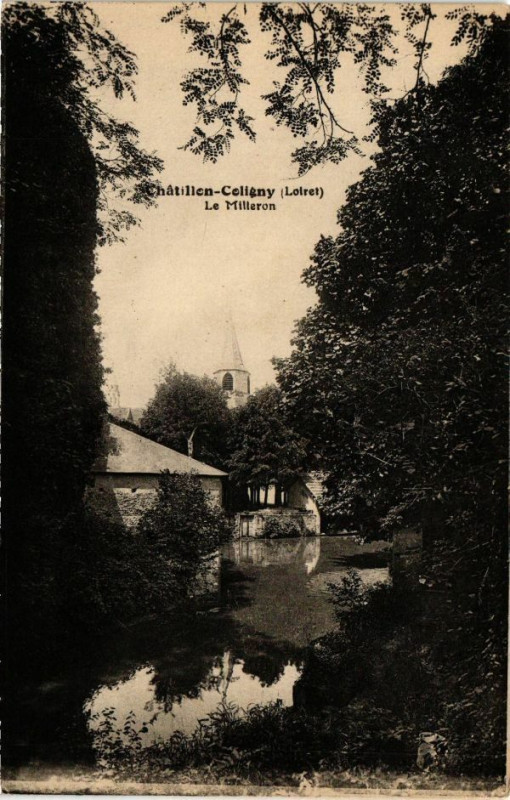 Carte postale ancienne Chatillon-Coligny - La Milleron à Châtillon-Coligny