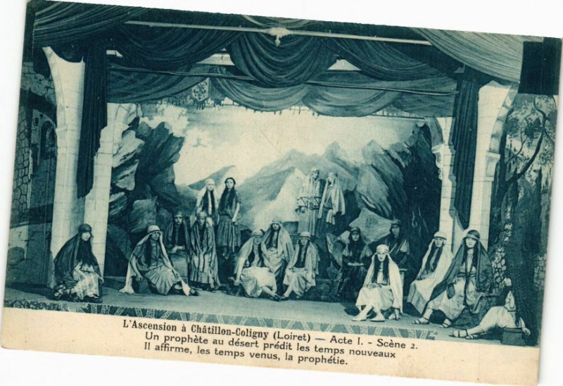 Carte postale ancienne L'Ancension a Chatillon-Coligny - Acte I - Scene 2... à Châtillon-Coligny