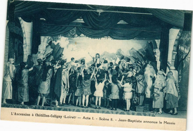 Carte postale ancienne L'Ancension a Chatillon-Coligny - Acte I - Scene 8... à Châtillon-Coligny