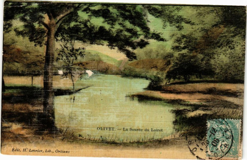 Carte postale ancienne Olivet - La Source du Loiret à Olivet