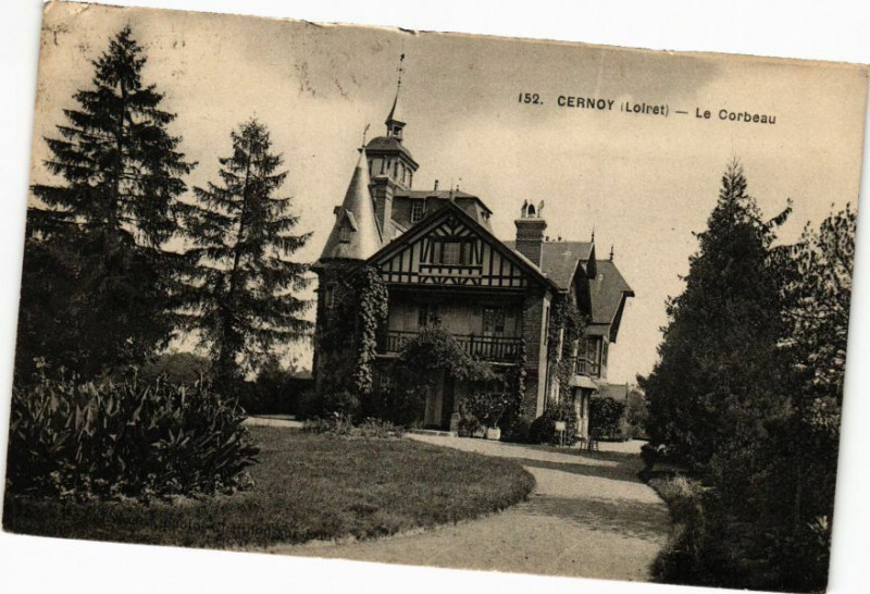 Carte postale ancienne Cernot - Le Corbeau