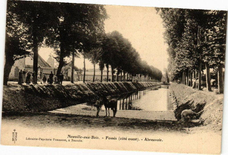 Carte postale ancienne Neuville-aux-Bois - Fosses (cote ouest) - Arbevoir à Neuville-aux-Bois