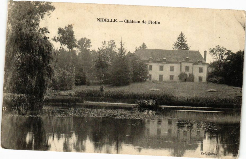 Carte postale ancienne Nibelle - Chateau de Flotin à Nibelle