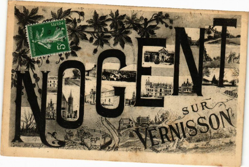 Carte postale ancienne Nogent sur-Vernisson à Nogent-sur-Vernisson