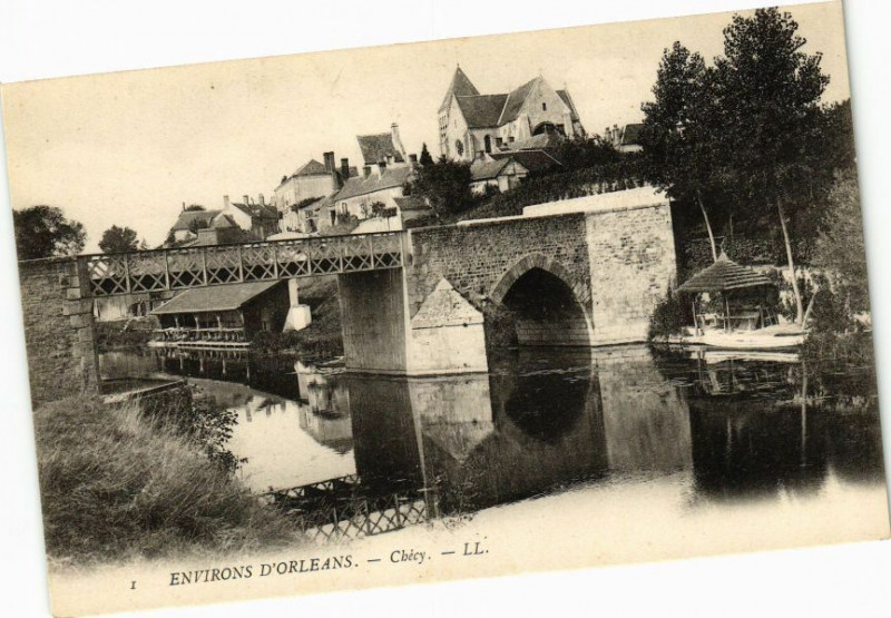 Carte postale ancienne Env. d'Orleans - Checy à Chécy