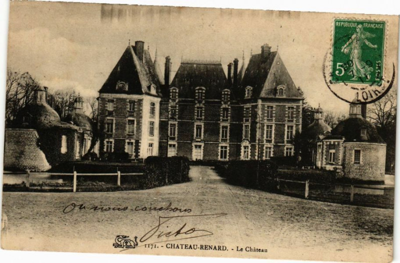 Carte postale ancienne Chateau - Renard- Le Chateau