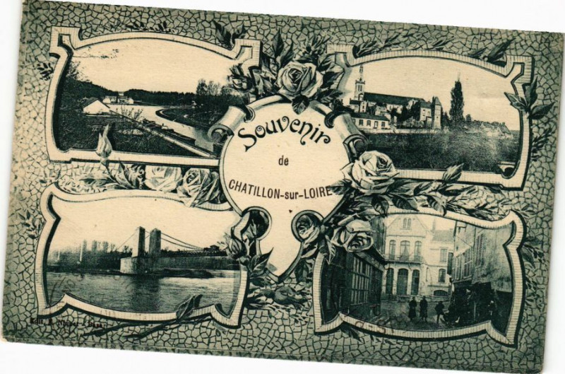 Carte postale ancienne Souvenir de Chatillon-sur-Loire à Châtillon-sur-Loire