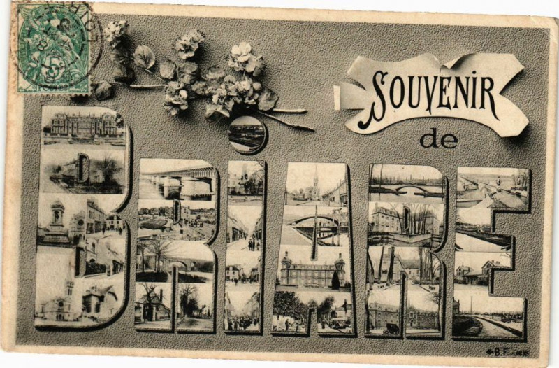 Carte postale ancienne Souvenir de Briare à Briare