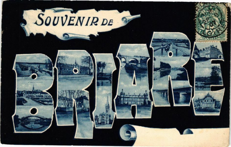 Carte postale ancienne Souvenir de Briare à Briare