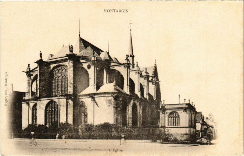 Carte postale ancienne Montargis - L'Eglise à Montargis