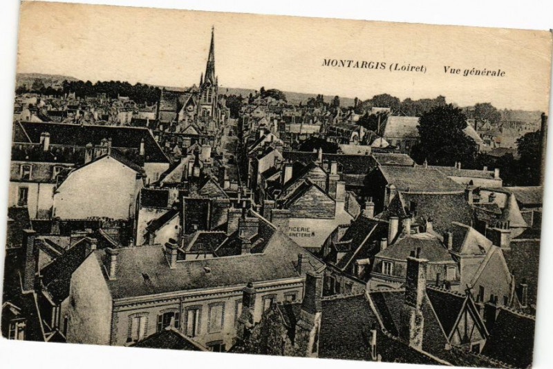 Carte postale ancienne Montargis - Vue générale à Montargis