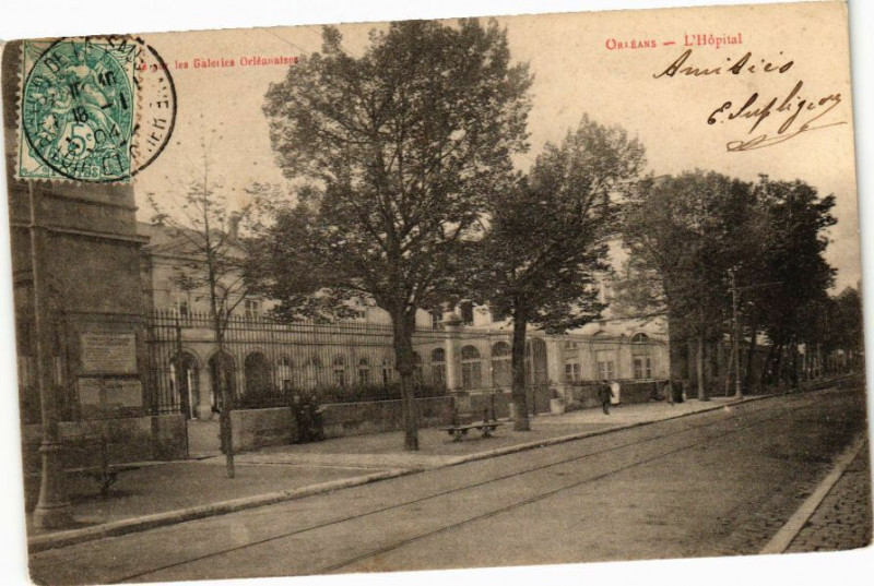 Carte postale ancienne Orleans - L'Hopital à Orléans
