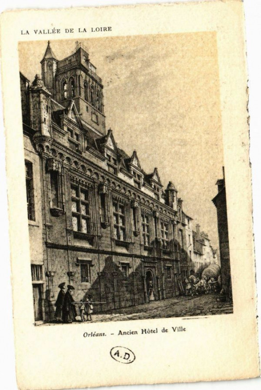 Carte postale ancienne Orleans - Ancien Hotel de Ville à Orléans