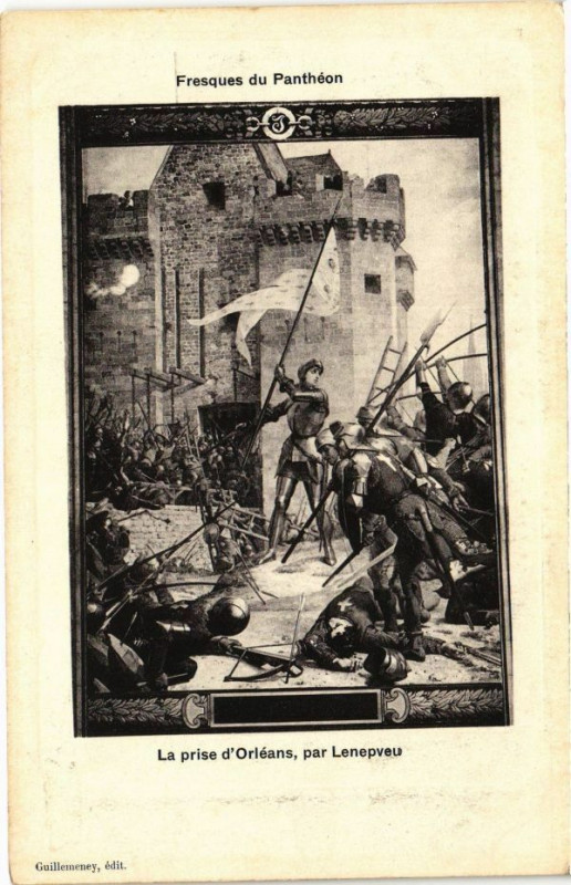 Carte postale ancienne La prise d'Orleans par Lenepveu