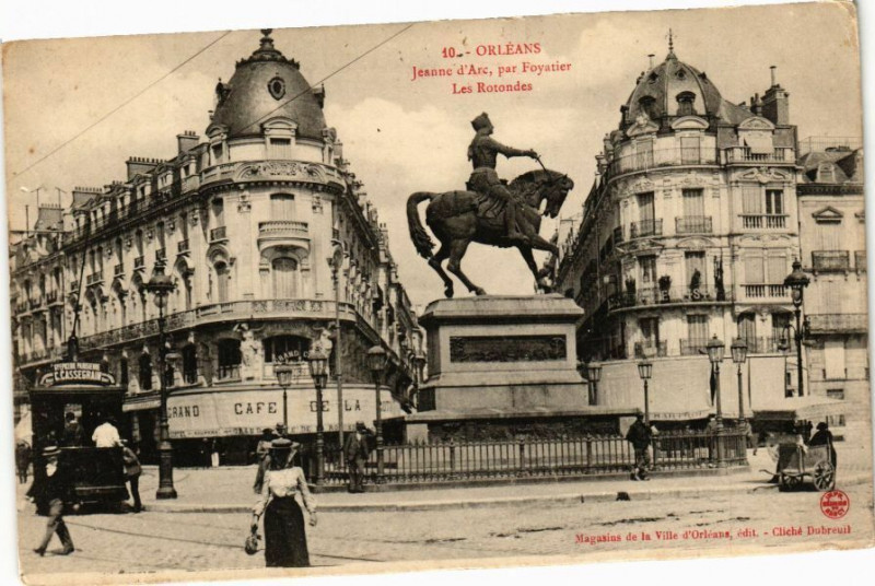 Carte postale ancienne Orleans - Statue de Jeanne d'Arc à Orléans