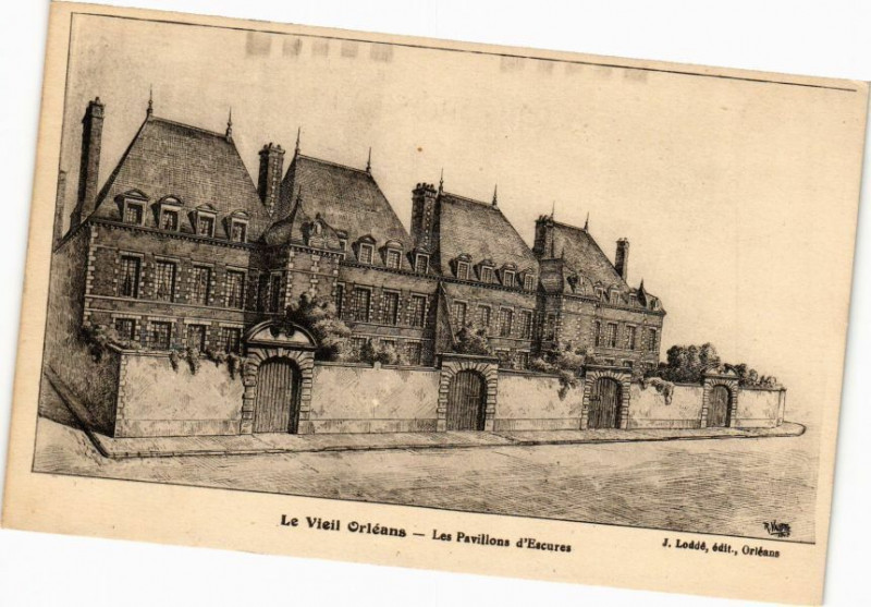 Carte postale ancienne Le Vieil Orleans - Les Pavillons d'Escures à Orléans