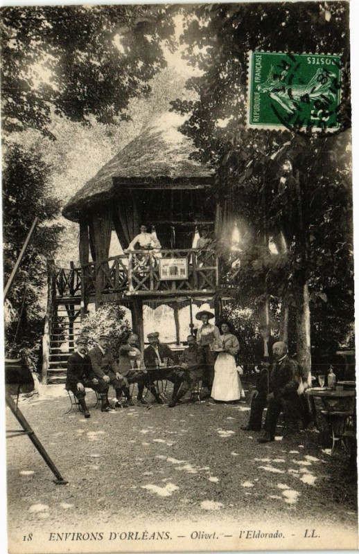 Carte postale ancienne Env. d'Orleans-Olivet-l'Eldorado à Olivet
