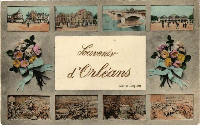 Carte postale ancienne Souvenir d'Orleans