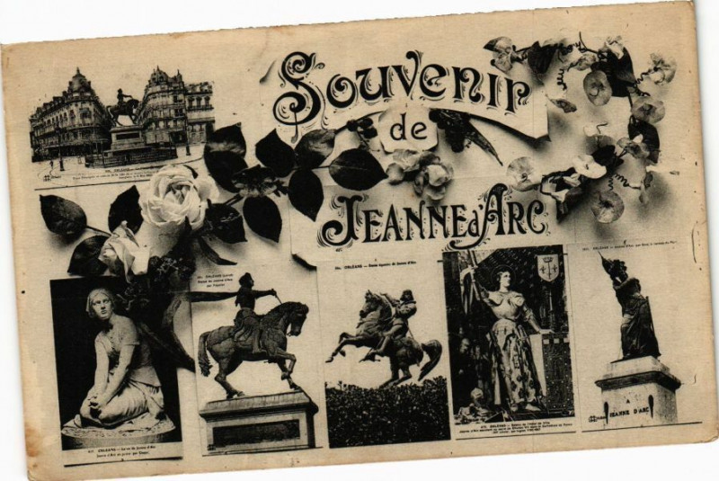 Carte postale ancienne Souvenir de Jeanne d'Arc