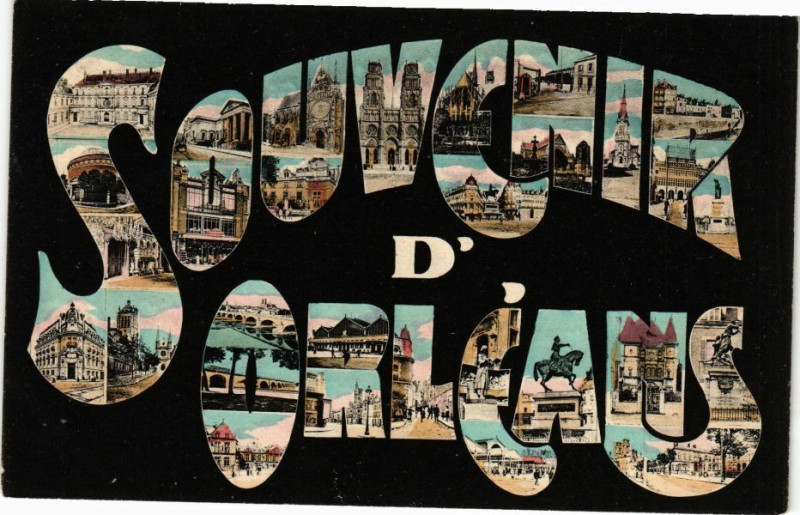 Carte postale ancienne Souvenir d'Orleans