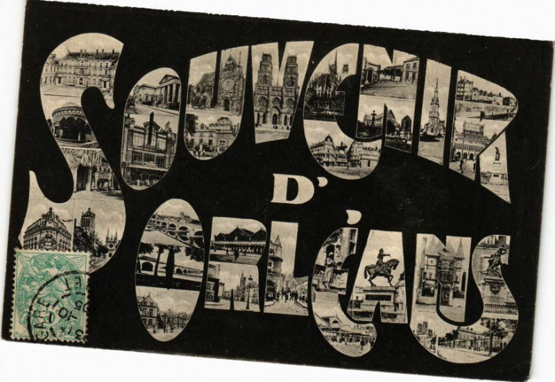 Carte postale ancienne Souvenir d'Orleans