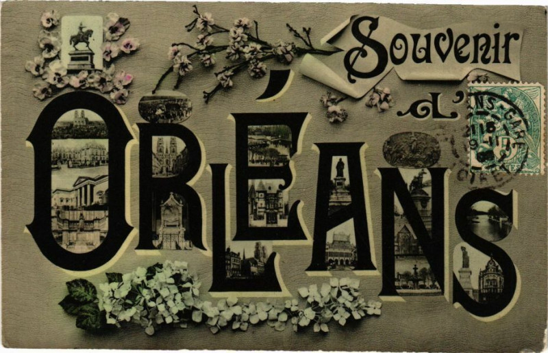 Carte postale ancienne Souvenir d'Orleans
