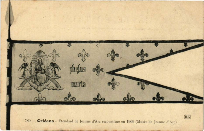 Carte postale ancienne Orleans - Etendard de Jeanne d'Arc à Orléans