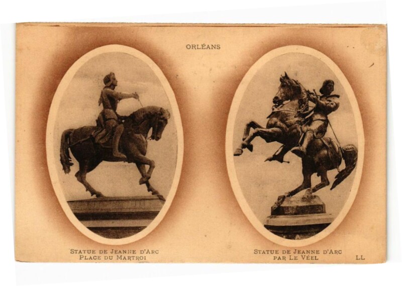 Carte postale ancienne Orleans - Statue de Jeanne d'Arc à Orléans