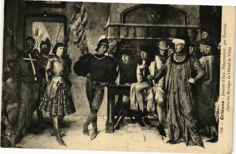 Carte postale ancienne Orleans - Jeanne d'Arc Prisionere à Orléans