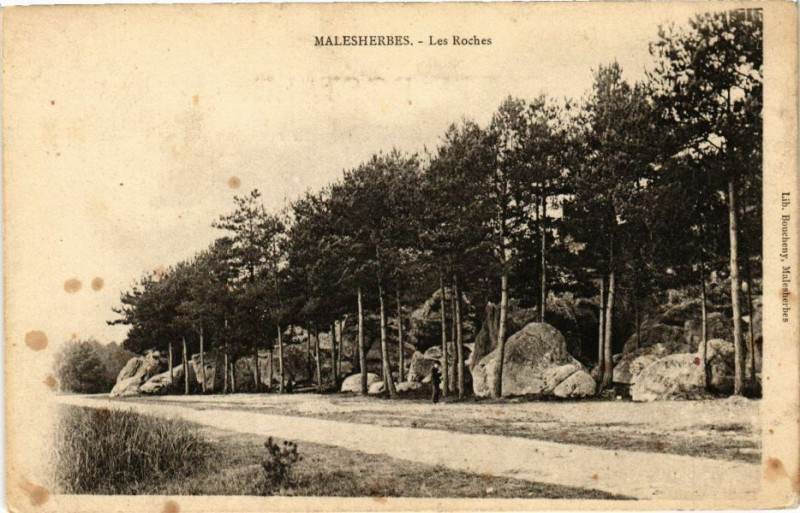 Carte postale ancienne Malesherbes - Les Roches