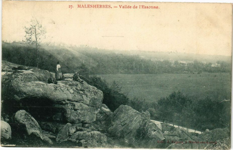Carte postale ancienne Malesherbes - Vallée de l'Essonne