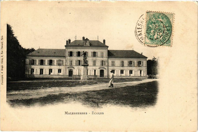 Carte postale ancienne Malesherbes - Ecoles