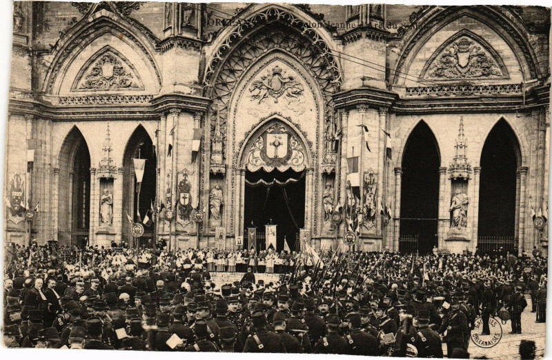 Carte postale ancienne Orleans - Procession Jeanne d'Arc à Orléans