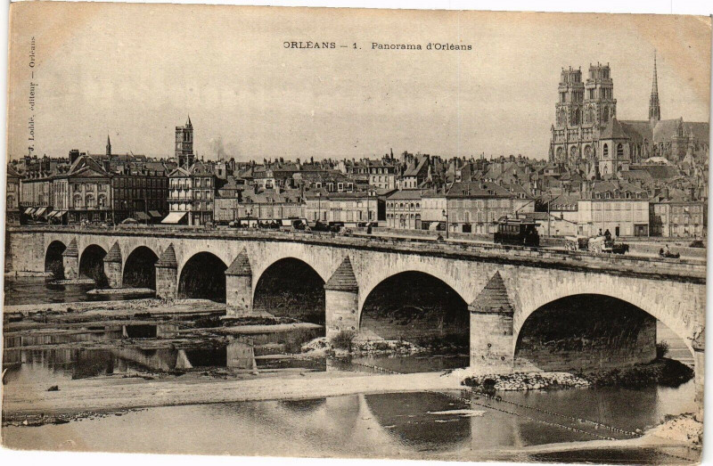 Carte postale ancienne Orleans - Panorama d'Orleans à Orléans