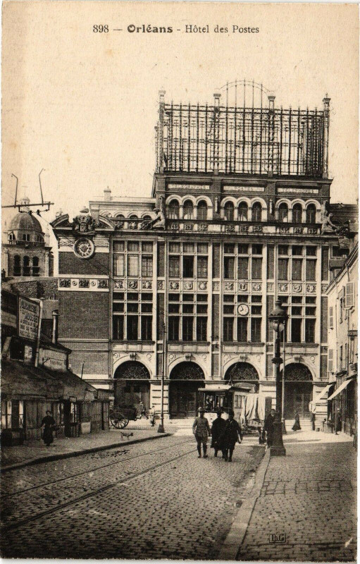 Carte postale ancienne Orleans - Hotel des Postes à Orléans