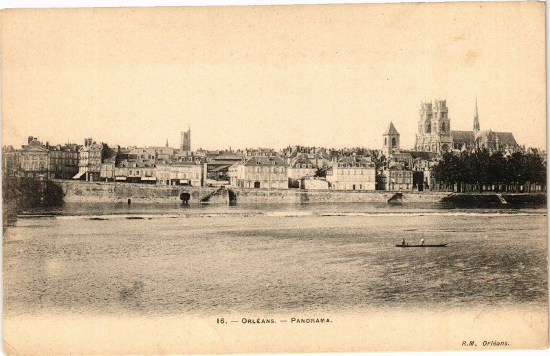 Carte postale ancienne Orleans - Panorama à Orléans