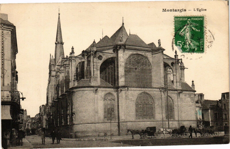 Carte postale ancienne Montargis - L'Eglise à Montargis
